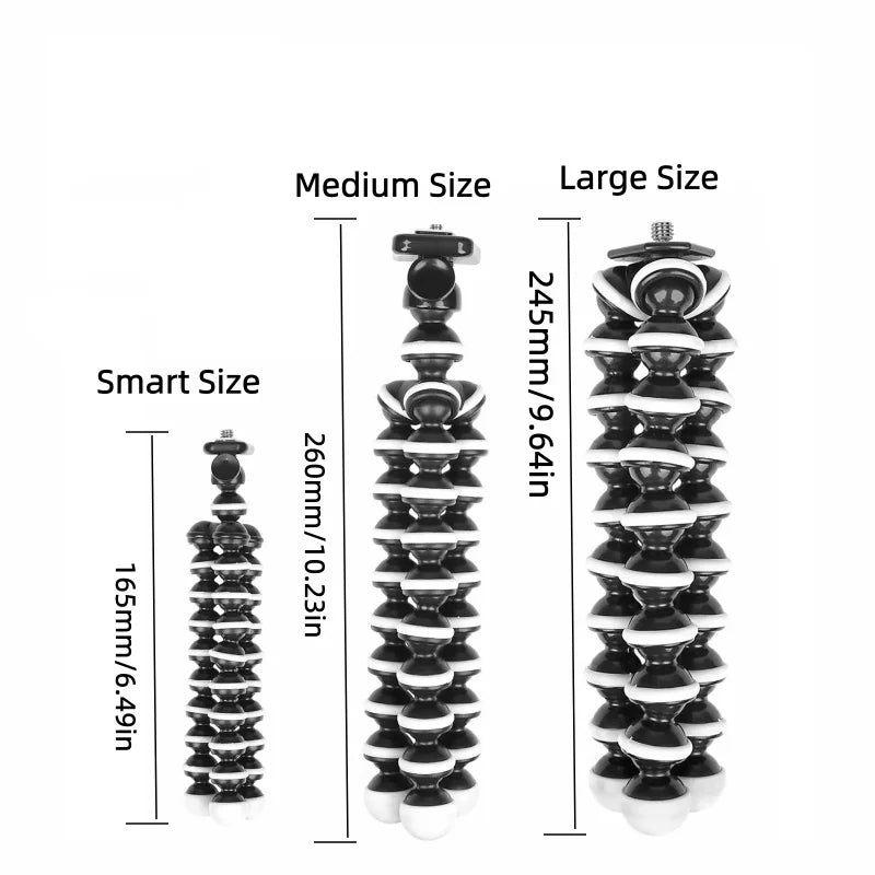 RP01-E Flexible Octopus Tripod Stand Gorillapod for Mobile Phone Camera - Mini Table Desk Stand Compatible with iPhone Samsung