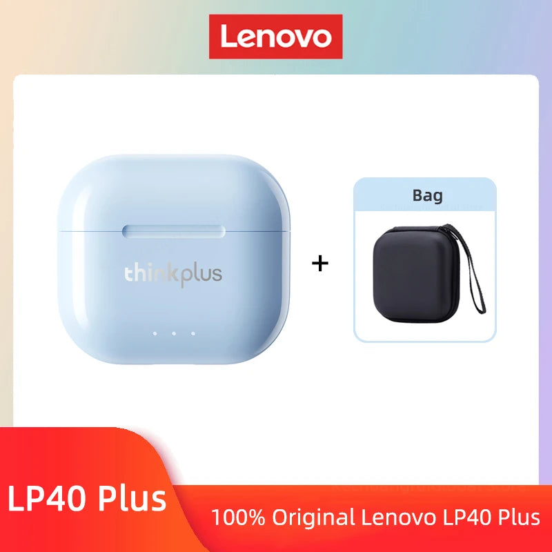 Lenovo LP40 II Earphones Original LP40 plus TWS Wireless Bluetooth 5.3 Headphones Sport Noise Reduction Touch Control Earbudss