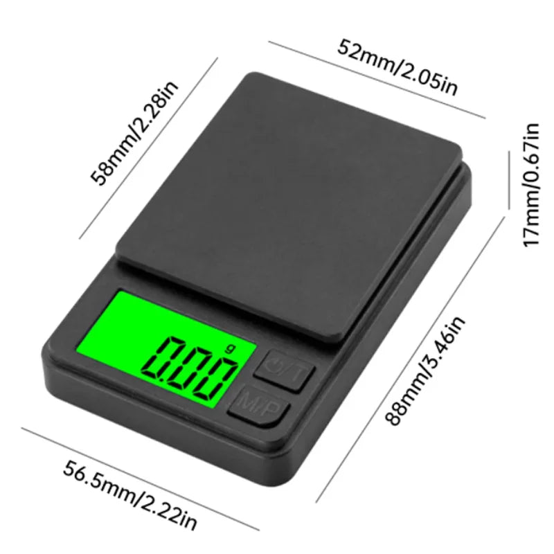 For Digital Weighing, Food and Jewelry, Kitchen Scale, High-precision Small Electronic Scale Precision Scale with Backlit LCD