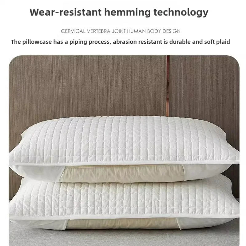 Clip Pillow Cover Head oil Isolation layer Pillow Case Protector Waterproof Anti Mite Pillow Core Protection (No Pillow) 72X45cm
