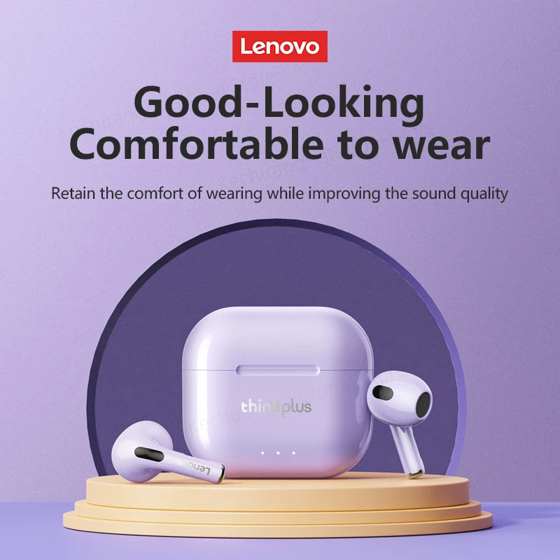 Lenovo LP40 II Earphones Original LP40 plus TWS Wireless Bluetooth 5.3 Headphones Sport Noise Reduction Touch Control Earbudss