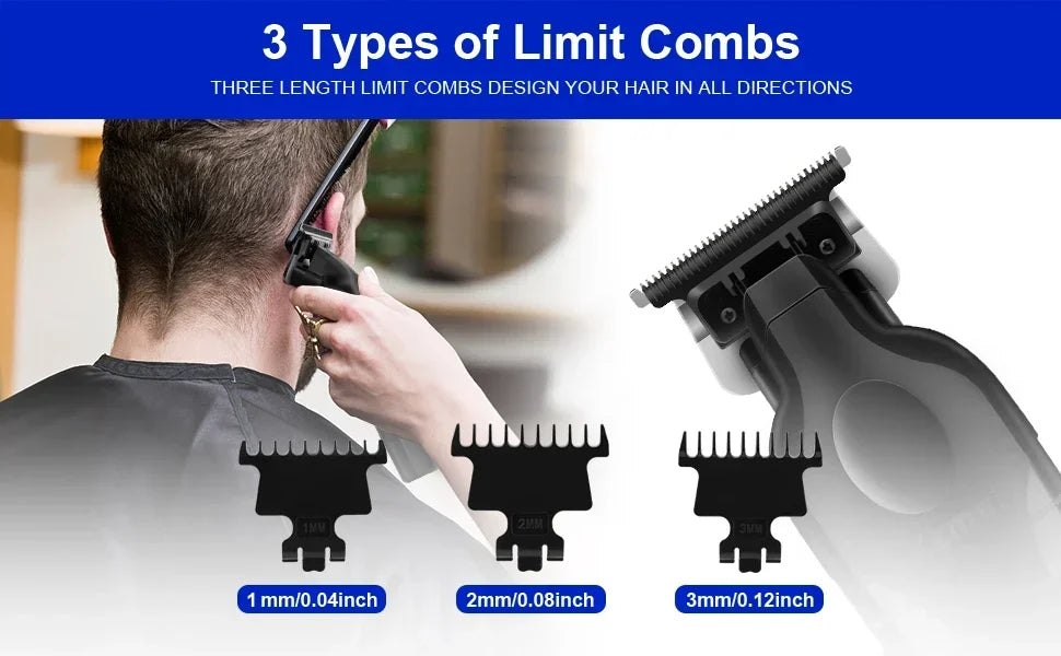 Kemei Hair Clipper Km-1071 Km-2299 Km-2024 UBS Rechargeable Cordless Beard Trimmer Powerful Electric Hair Clippers for Men