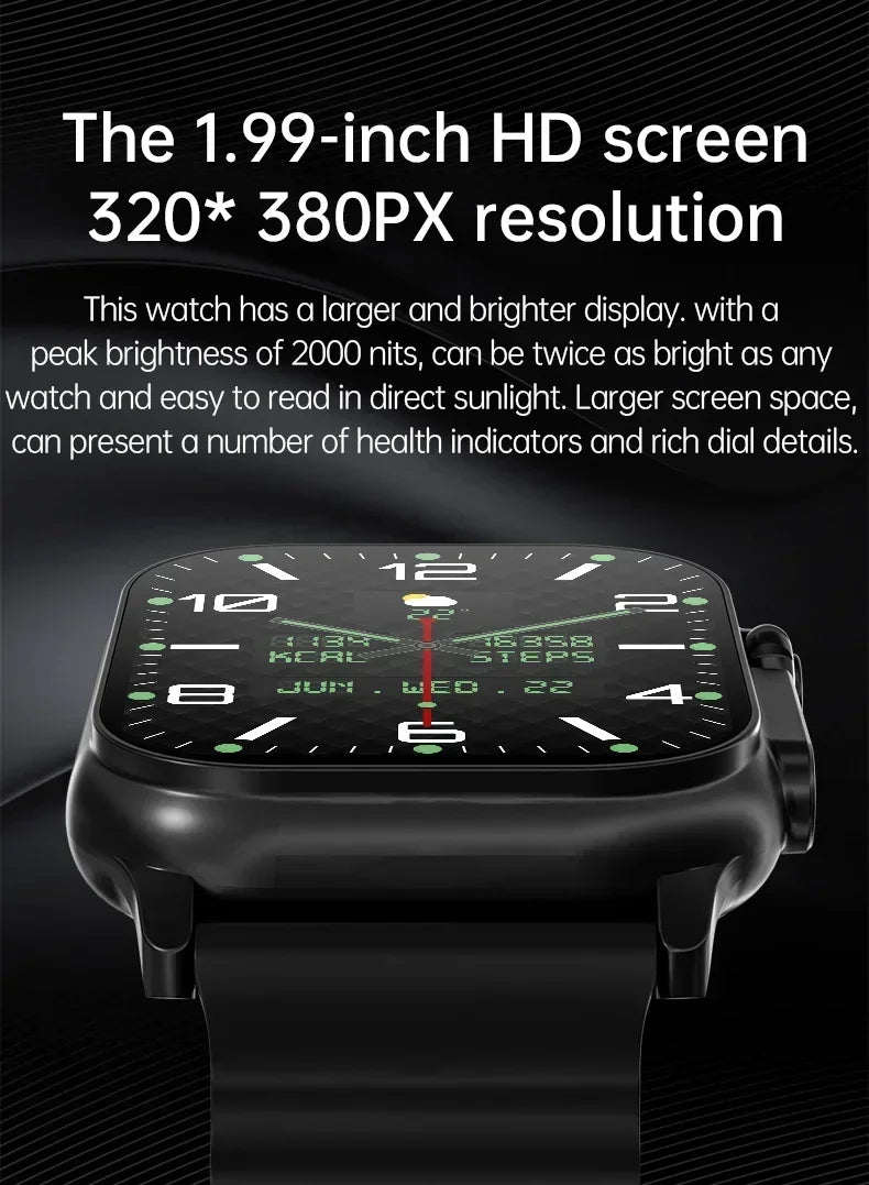 Original T800 Ultra2 Smart Watches 2.19 Inch Smart Watch Bluetooth Call IWO Series 8 Sports Smartwatch Women Men For IOS Android