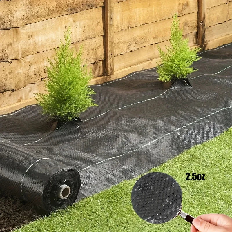 Landscape Fabric Weed Barrier  Ground Suitable for Gardens, Weed Control, Erosion Control, Driveways & Pathways - Installation