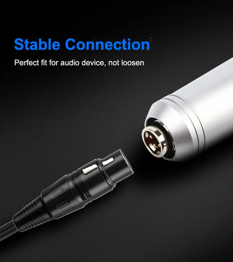 3Pin XLR Cable Male to Female Sound Cannon Microphone Cable for Mixer Amplifier Balanced Analog Audio Cord XLR Extension Cable