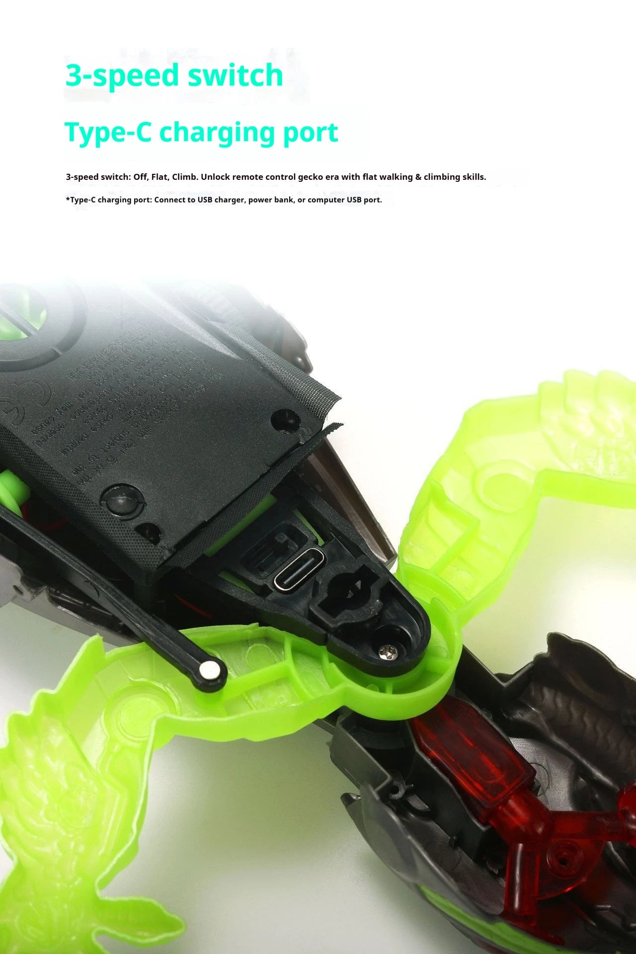 RC Biomimetic Wall Climbing Toy Electric Simulation Lizard Gecko Spider Cockroach Mechanical Animal Remote Control 360 Rotation