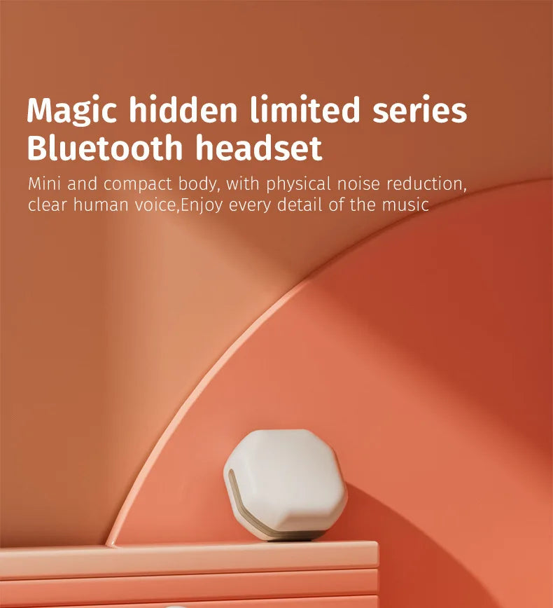 Wireless Earbuds for Sleeping invisible Small Bluetooth Eraphones Mini Comfortable in-Ear Sleep Noise Cancelling TWS Headphones