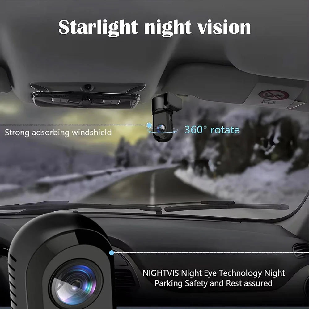TAVALER Mini HD Car Video Recorder DVR Dash Cam 24 Hours Parking Monitor Car  Driving Record 720P/1080P HD USB/WIFI Dash Camera