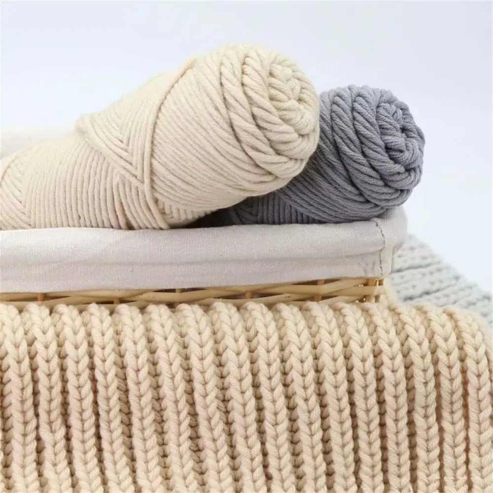 Lover Scarves Handmade 100g Hand Knitting DIY Knitting Chunky Crochet 8 Ply Thread Milk Cotton Yarn Woolen Yarn