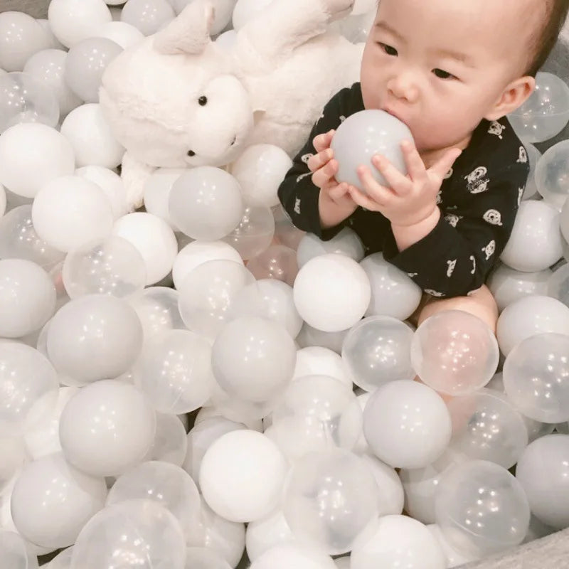 50Pcs Baby Plastic Ball Pit Balls Kids Toys Outdoor Sport Ball Eco-Friendly Water Pool Ocean Wave Balls Children Stress Air Ball