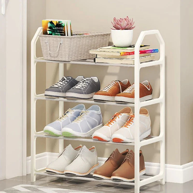 5-Tier Dustproof Shoe Rack, Easy Assembly Footwear Storage Shelf for Home Entryway Dorm Apartment