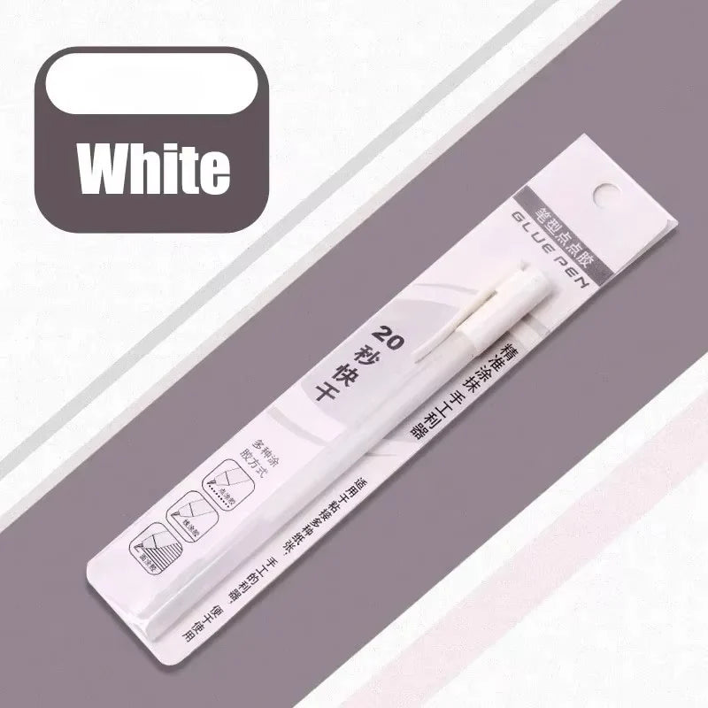Candy Color Glue Pen Handbook Dispensing Pen Quick-Drying Dot Gule Stick DIY High Viscosity Glue School Office Supplies