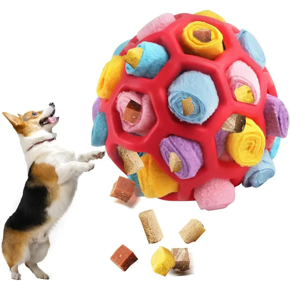 Dog Toy Snuffle Ball for Dogs Training the Sense of Smell Portable Interactive Snuffle Ball for Pet Foraging Instinct Training
