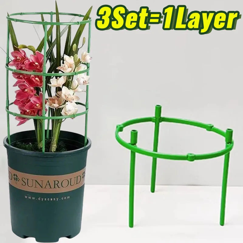 Green Plant Support Pile Frame Greenhouse Arrangement Semicircle Fixed Rod Indoor Flower Plants Vine Climbing Bracket Hock Pen