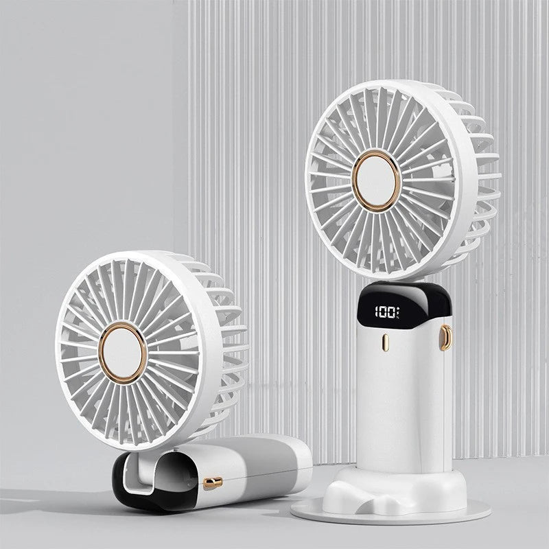 Baby 3 Speeds Stroller Mini Fan With Light Portable USB Charging Fan Mobile Phone Holder Stroller Accessories Baby Newborn Items