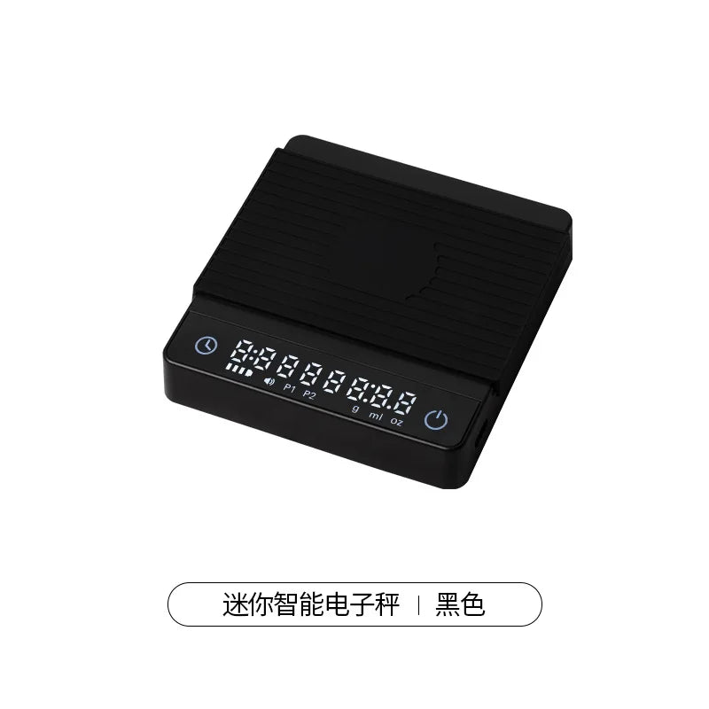 2kg Espresso Electronic Scale Smart Hand-brewed Coffee Dedicated Timing Scale LED Coffee Bean Scale Kitchen Weighing Tool
