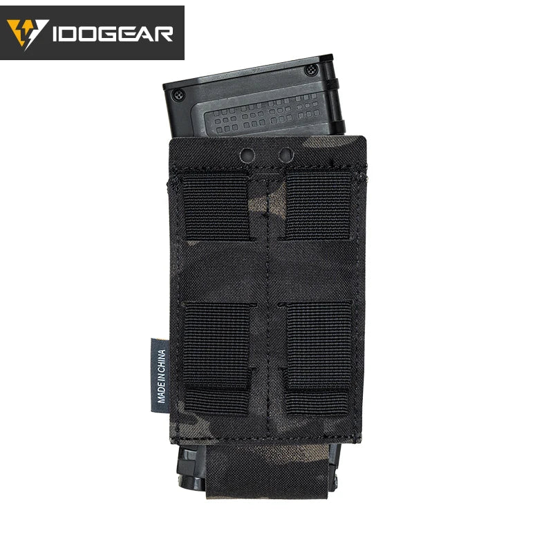 IDOGEAR Tactical Single LSR 556 Mag Pouch Mag Carrier MOLLE Pouch Laser Cut Tool Bags 35135