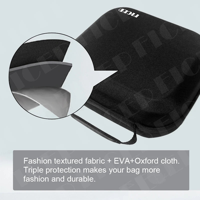 FICEP Bag For Oculus Quest 2 /Meta Quest 3/ Pico 4 Case Portable Boxes VR Headset Travel Carrying Case Hard EVA Storage Box Bag