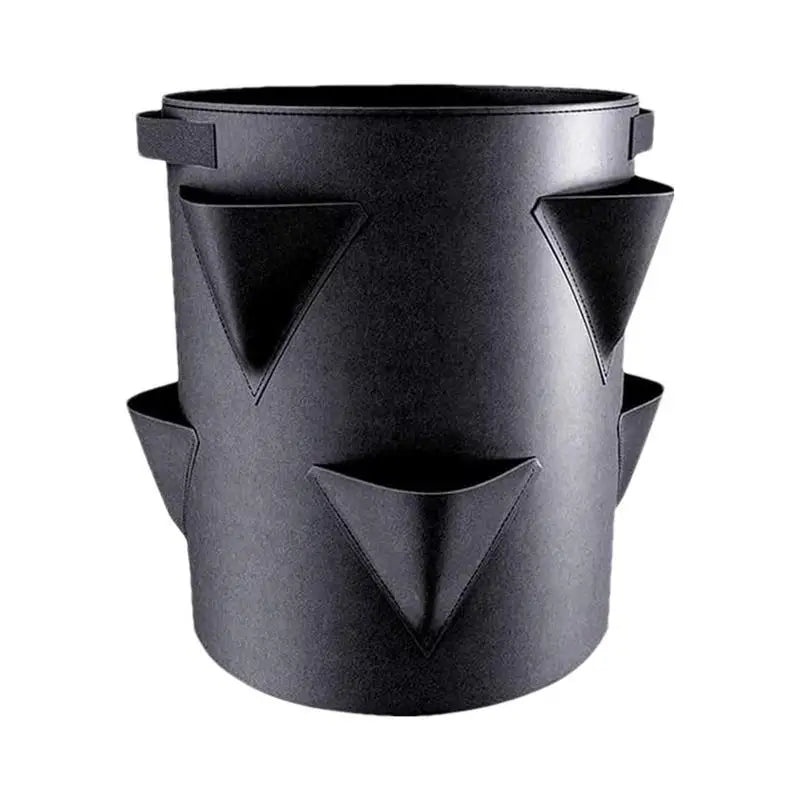 7 Gallons Strawberry Planting Bag Grow Bag With 6 Side Grow Pocket Portable Tomato Planting Bags Strawberry Pots Planting Pots
