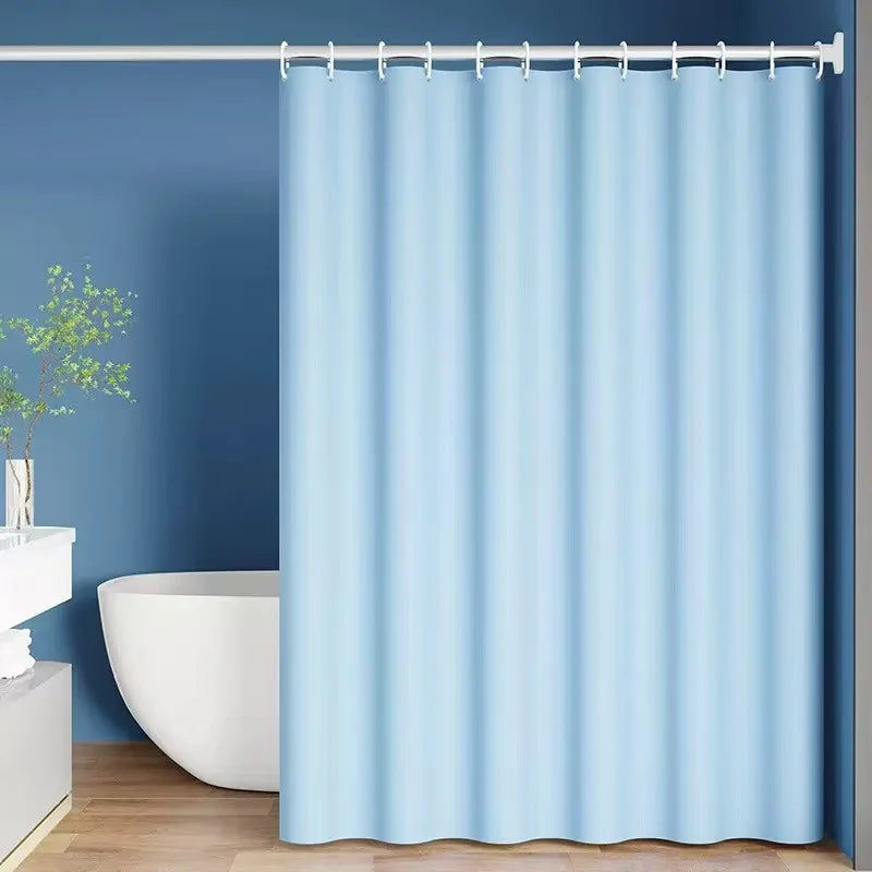 Premium PEVA Bath Curtain - Waterproof & Opaque Shower Liner with Metal Grommets, Silky Feel