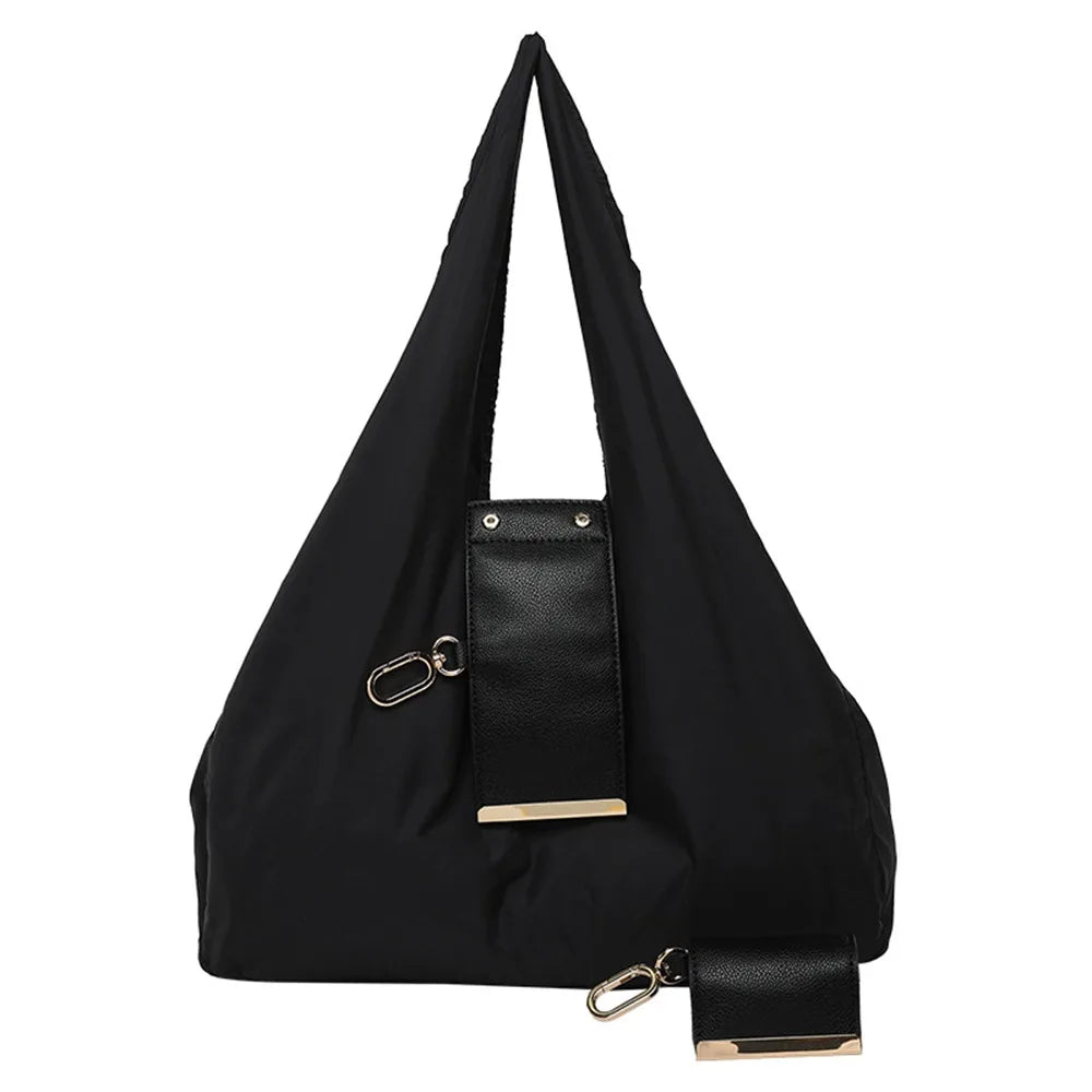 Mini Keychain Tote Bag Foldable with Key Ring Supermarket Eco-Friendly Bag Large Capacity Reusable Shopping Bag