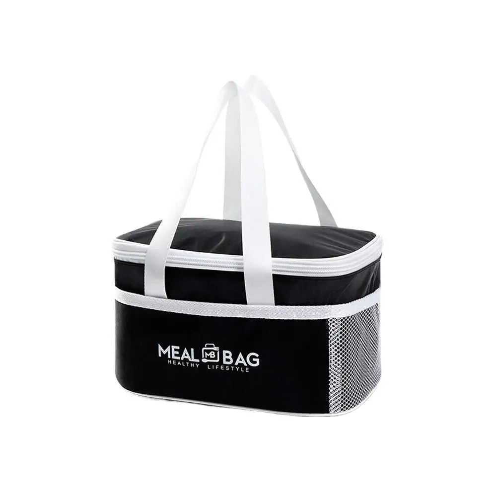 Large Capacity Tote Bento Insulated Lunch Bag Picnic Food Box Storage Ice Cooler Thermal Bag Portable Handheld Insulation Bags