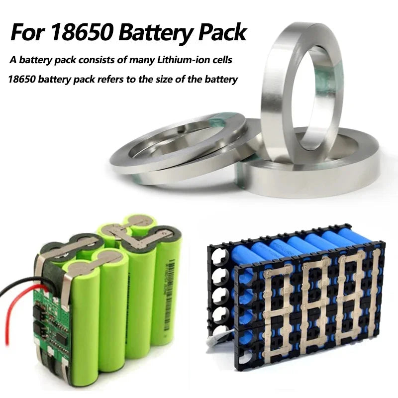 5M/ Roll Nickel Strip for 18650 Battery Cell Welding - Compatible with Spot Welding Machines, for DIY Battery Packs