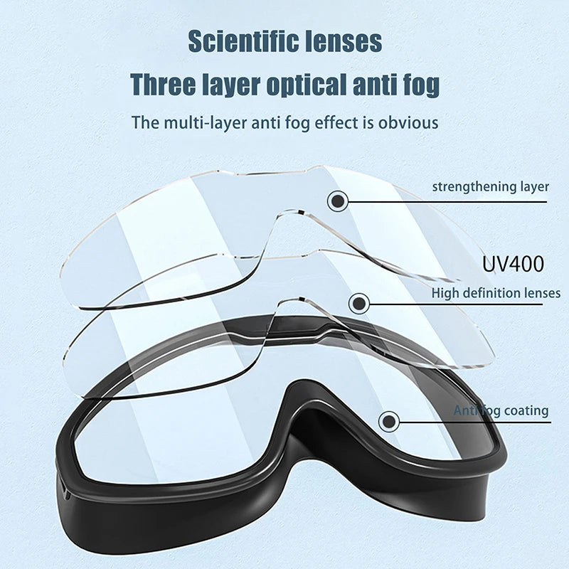 Hot！1 PC Large Frame Swimming Goggles For Kids High Quality Antifog Swim Glasses Waterproof HD Swim Eyewear Swim Equipment