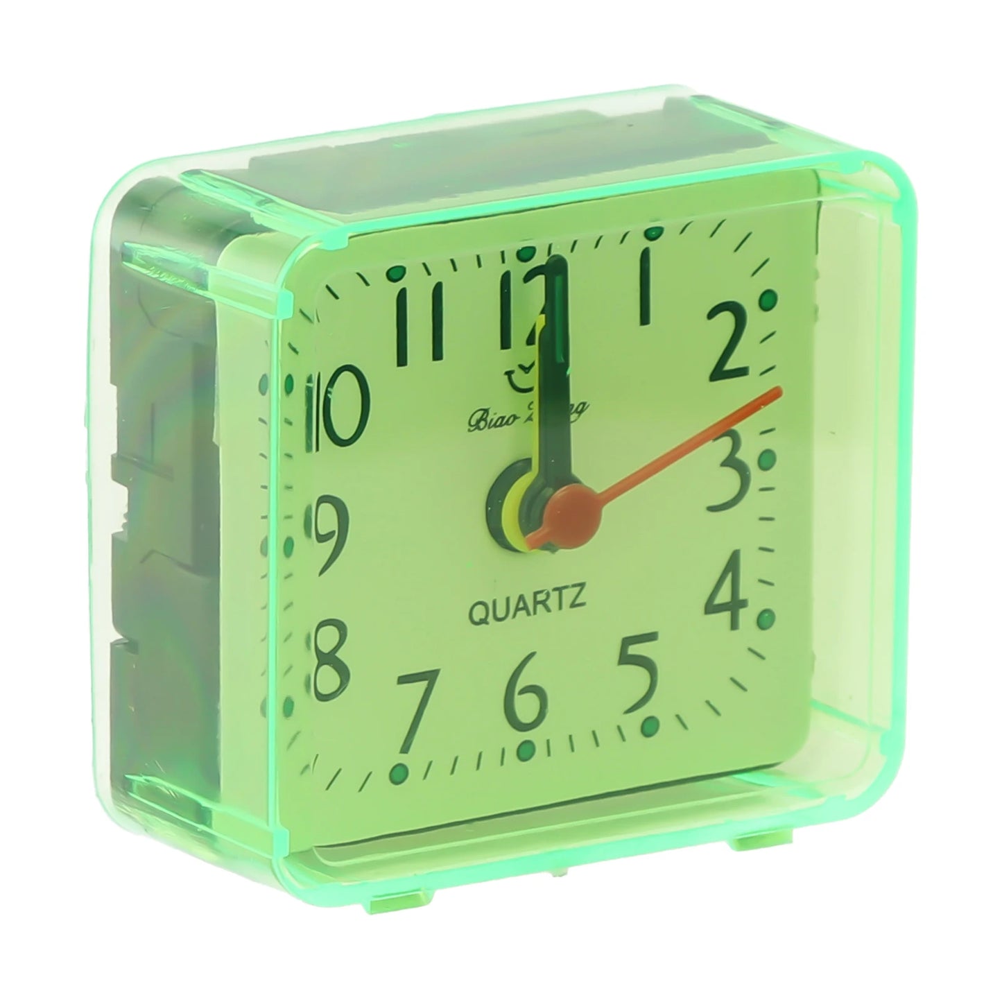 Small Battery Operated Quartz Alarm Clock with Beeping Sound for Bedside Use Featuring Clear Numbers and Reliable Performance
