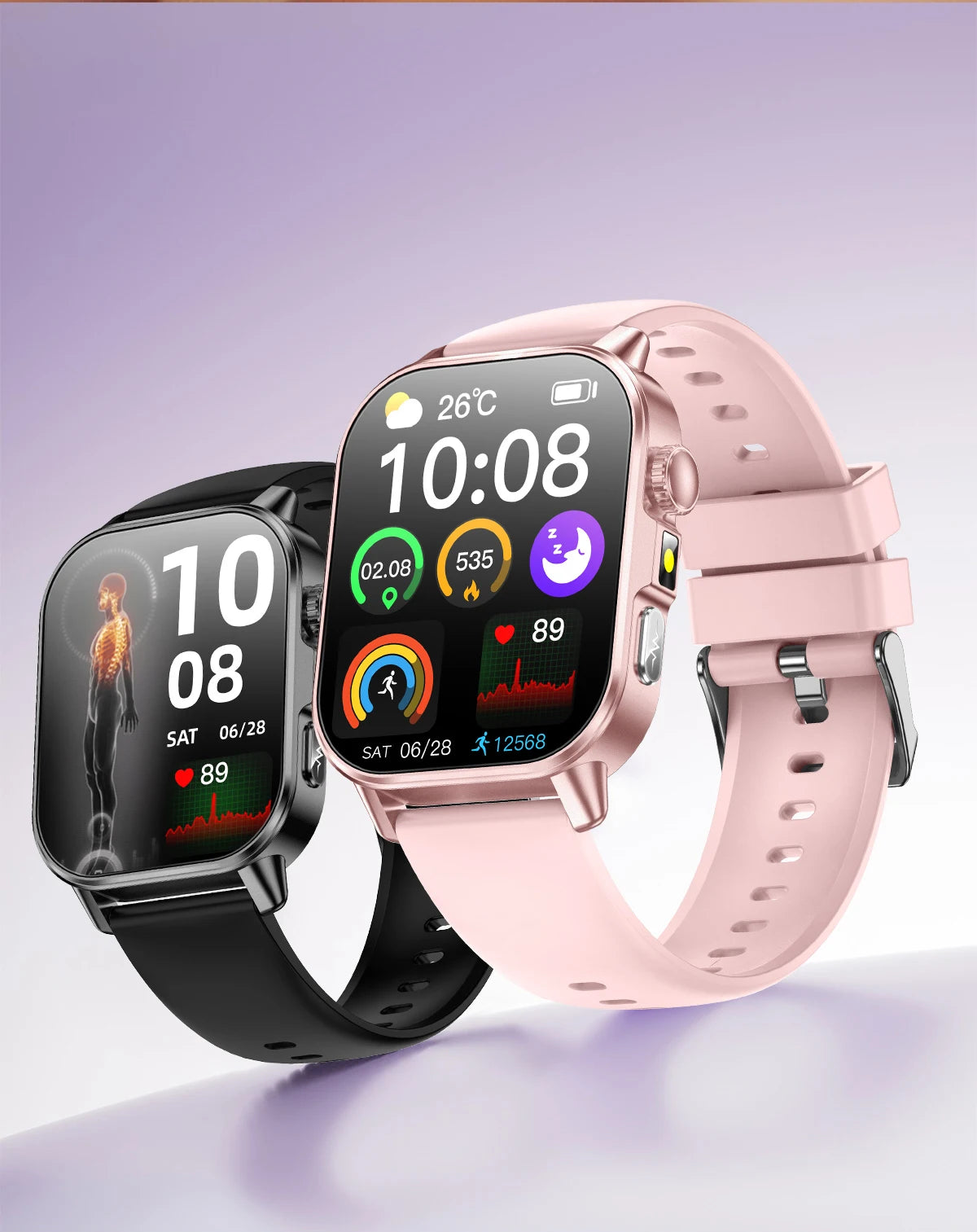 2026 New Accurate Diagnosis Smart Watch ECG Blood oxygen BP Uric acid Lipids Health HD AMOLED Screen call Smart watch Men Women