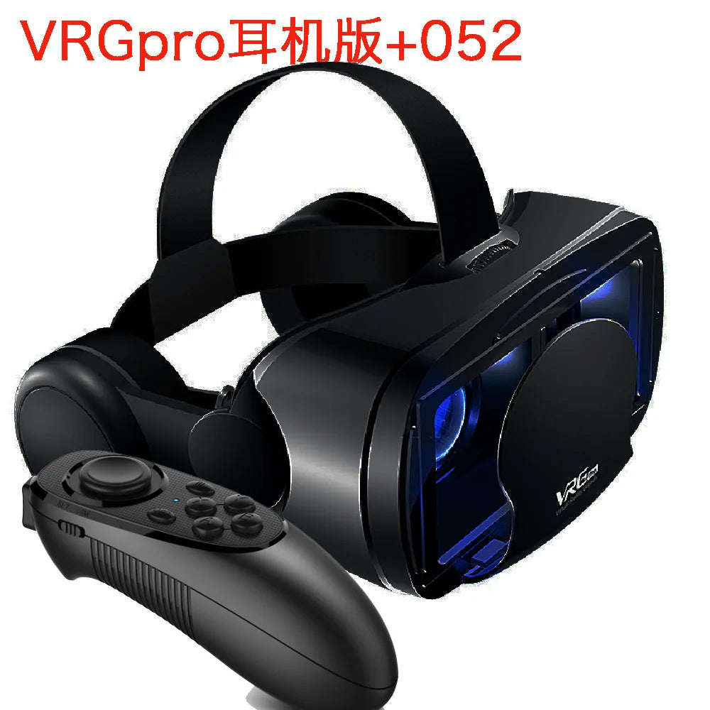 VR Glasses Virtual Reality 3D VR Glasses Google Cardboard Headset for Use with Smartphone Android Virtual Glasses with Gamepad