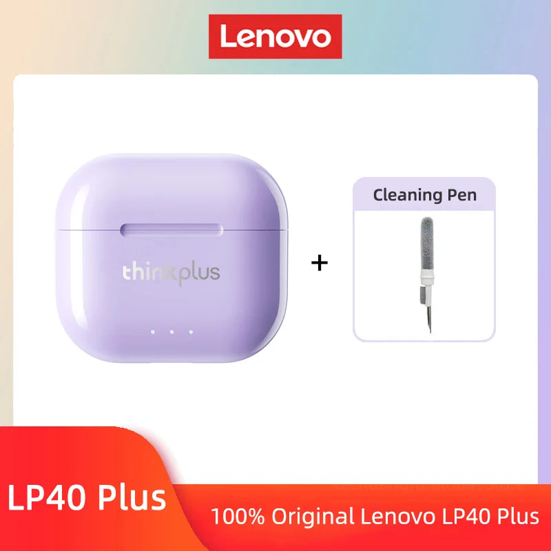 Lenovo LP40 II Earphones Original LP40 plus TWS Wireless Bluetooth 5.3 Headphones Sport Noise Reduction Touch Control Earbudss