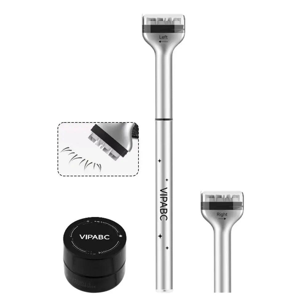1 Set Eyelash Seal DIY Lower Lash Extension Stamps For Beginner Convenient Natural Simulation Mascara Stick Silicone Makeup Tool