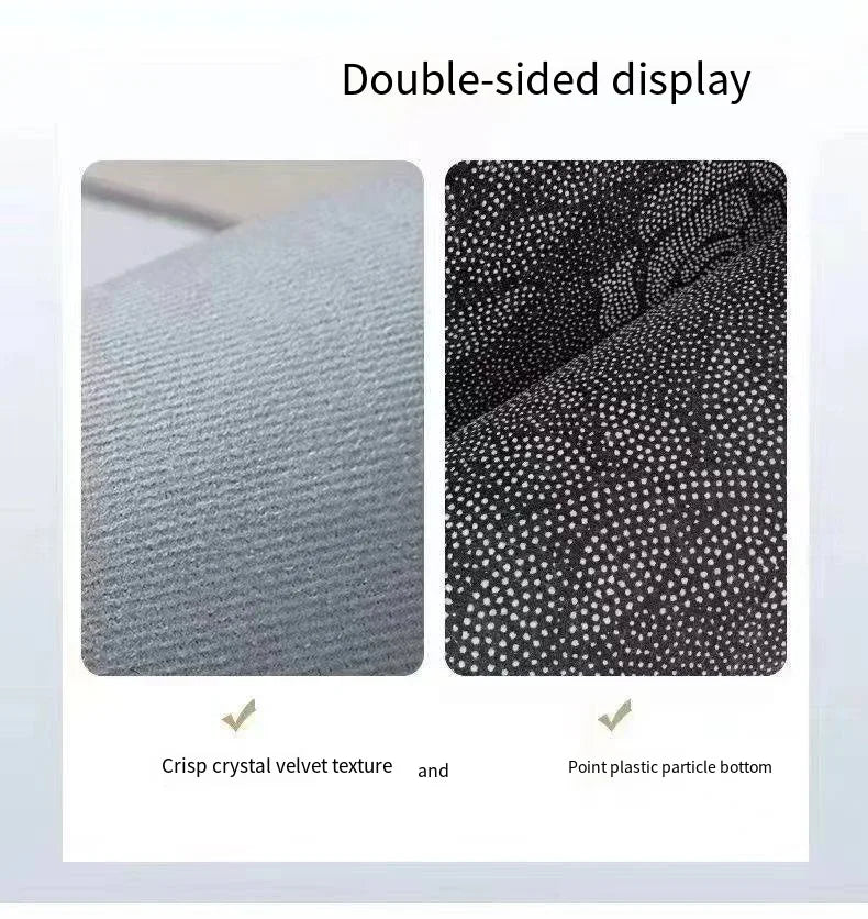 VIKAMA Scandinavian Geometric Modern Crystal Pile Sofa Bathroom Bedside Back Dirty Resistant Anti-Slip Machine Washable Rugs