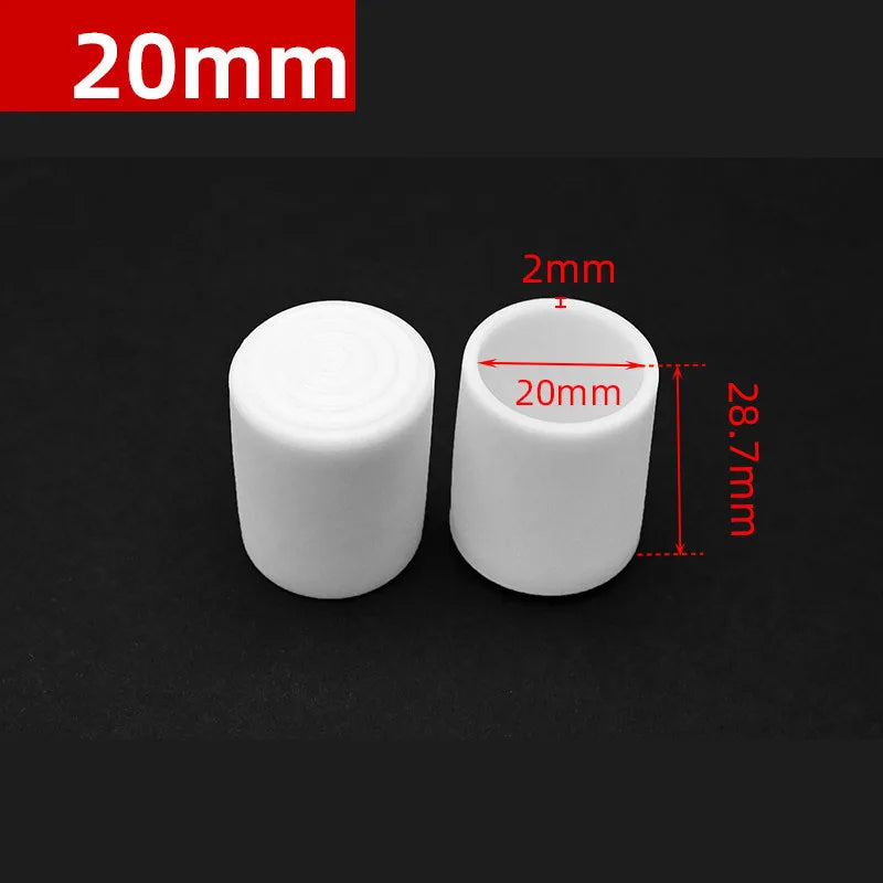 Round Rubber PVC Furniture Leg Caps 10mm/0.39in-50mm/1.97in White  Seal Stopper Pipe Covers Furniture Sofa Leg Pads Non-slip