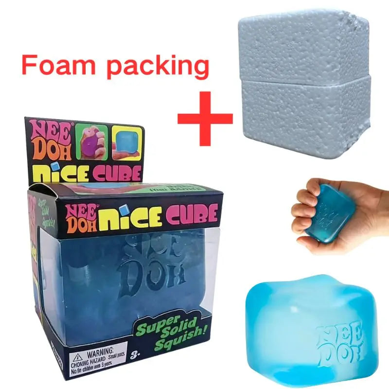 Nee DOH Model Soft Squishy Toy  Nice Cube Sensory Stress Reliever Fidget Tool for Anxiety for Adults & Kids Premium in Stock