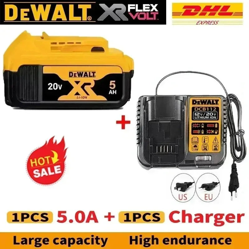 DeWALT Original Battery 20V/60V 6Ah 9Ah MAX FlexVolt for DCB606 DCB205 DCB206 DCB209 DCB182 Power Tool