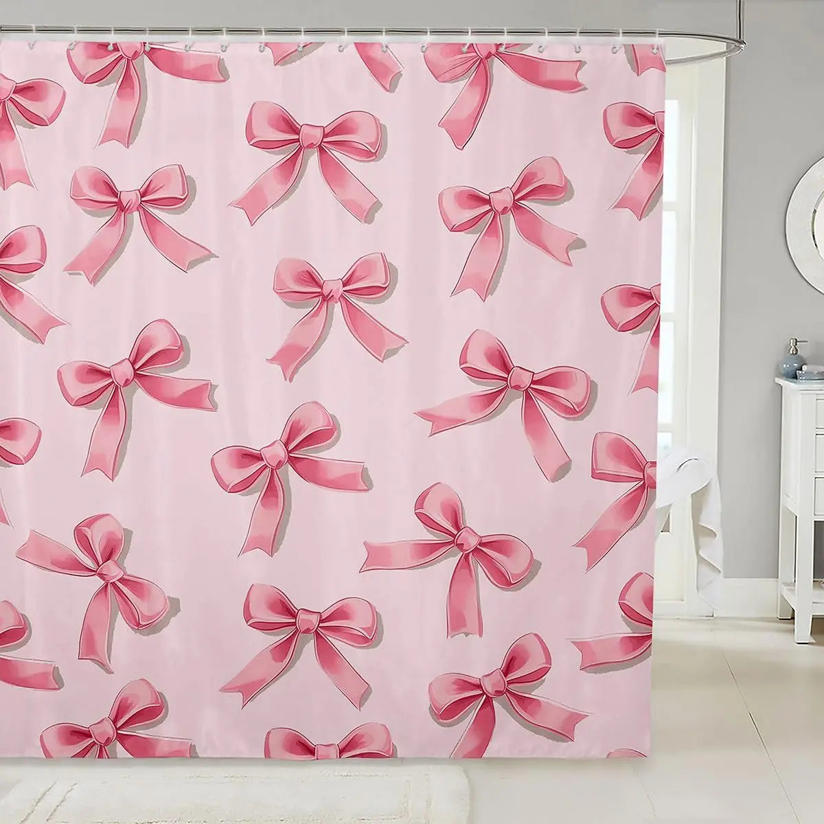Checkered Grid Shower Curtains Buffalo Plaid Bathroom Curtain for Kids Women Men Black Brown Bathroom Accessories Geometric