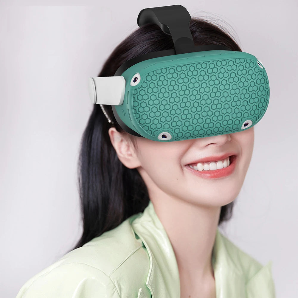 Silicone Protective Cover Shell Case For Oculus Quest 2 VR Headset Head Face Cover Eye Pad Handle Grip Button Cap VR Accessories