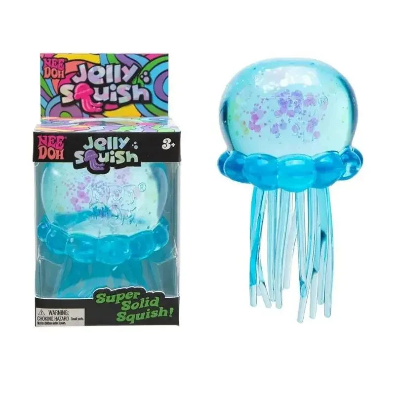 Confirmed Needoh Fuzz Ball Jellyfish Squishy Blind Box Series Various Colors Cute Jellyfish Modeling Stress Relief Relax Fun Toy