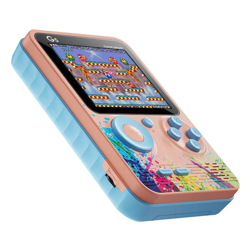 G5 500 In 1 MINI Game Handheld Game Players Portable Retro Video Console Boy 8 Bit 3.0 Inch Color LCD Screen Games