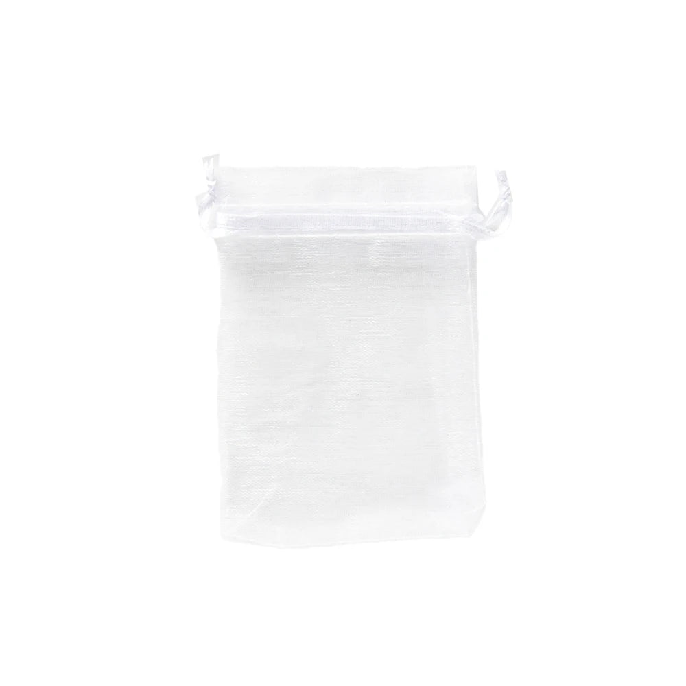 50Pcs Sheer Organza Gift Drawstring With Jewelry Pouches Display Packaging Christmas Candy Wedding Party Festival Gauze Bags
