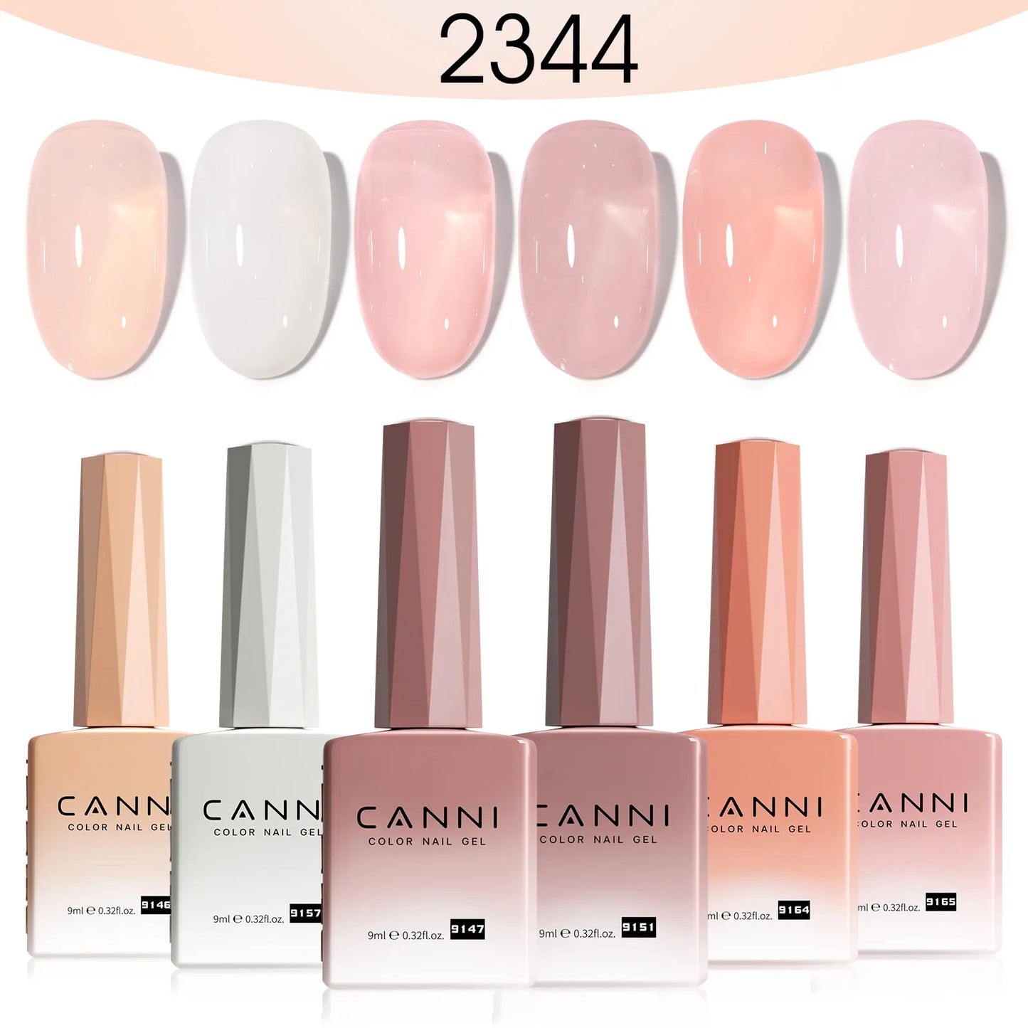 CANNI Nail Gel Polish HEMA/TPO FREE Extension UV Gel Builder Nail Gel In Bottle Semi Permanent Rubber Base Self-leveling Gel