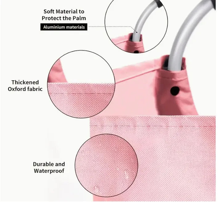 Oxford cloth laundry bag, dirty clothes storage basket, foldable bathroom clothes bucket, large-capacity dirty clothes basket