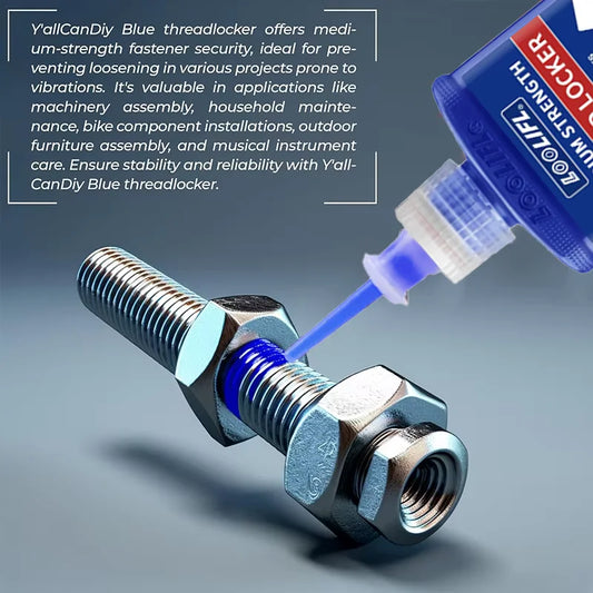 LOOLIFL, 243 Medium-Strength 10Ml-50Ml Threadlocker, Industrial Glue, Removable, Anti-Loosening, Anti-Slip, Waterproof, Rust-Proof, Oil-Resistant, Sealing Threadlocker, Removable, Stable
