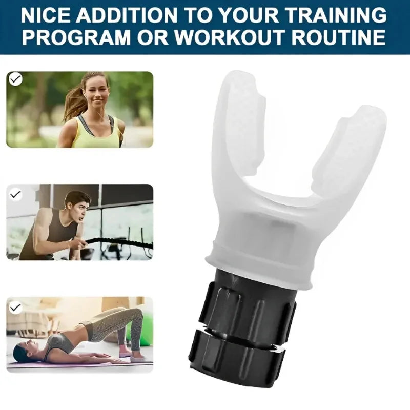 Portable Lung Breathing Exerciser - Adjustable Resistance Respiratory Trainer for Fitness and Rehabilitation