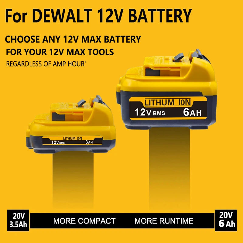 For DEWALT DW089LG 12V Laser Level battery .for Dewalt 12V battery DCB120 DCB124 DCD701F2 Power Tools/Laser Level