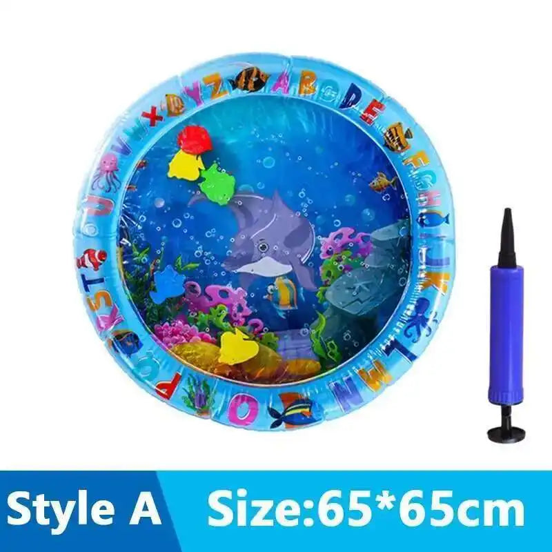 Cats Sensory Water Play Mat With Fish Thickened Inflatable Pet Water Bed Dog Play Sensory Toy Water For Pet Play Interactive Fun