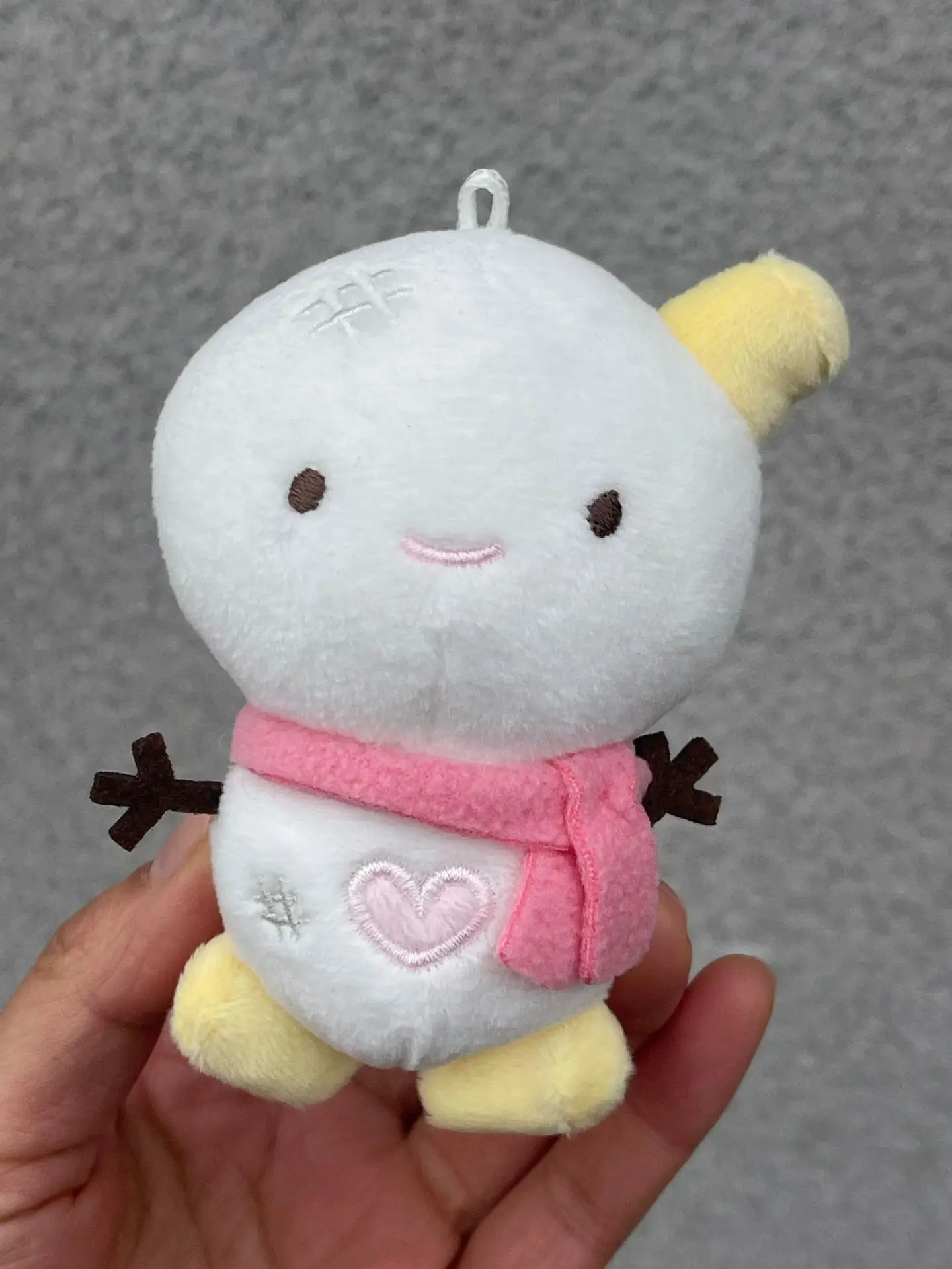 10cm Kpop DRAMA KARINA Same Plush Ning Winter Cartoon Cute White Snow Man Soft Animals Dolls Keychains Key Rings Bag Pendants