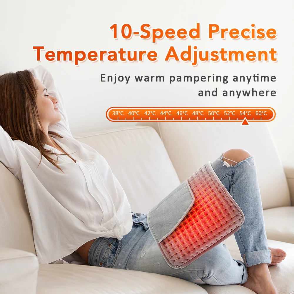 Electric Heating Waist Belt Warm Thermal Pad 10-gear Temperature Control Office Household Warm Artifact Hand Uterus Body Warmer